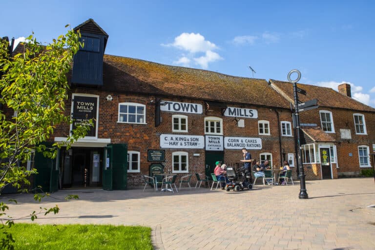 Historic Town Mills pub in Andover
